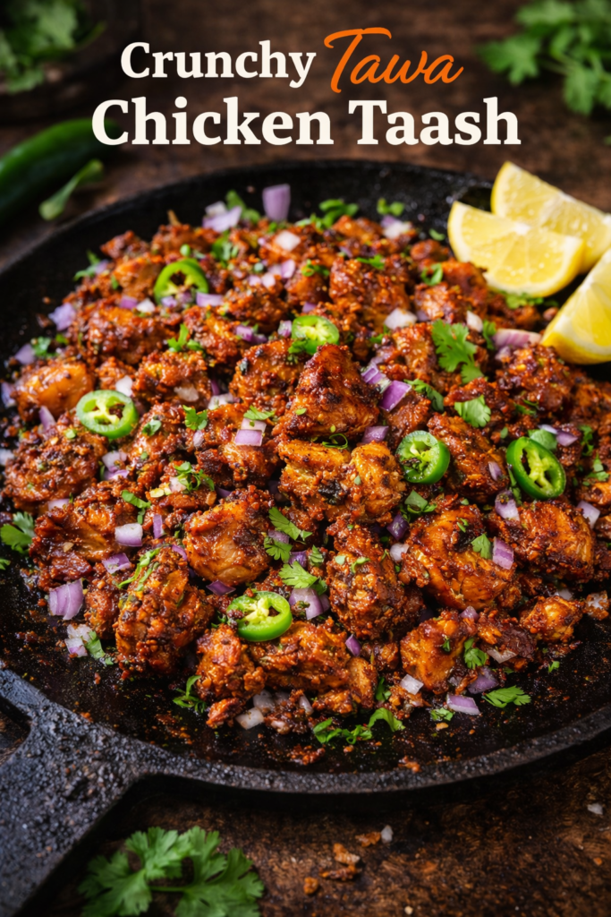 Crunchy Tawa Chicken Taash